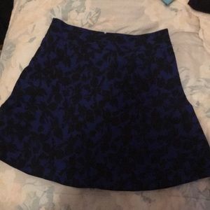 Express blue and black skirt! Size 8